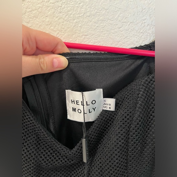 Hello Molly ruffle net black dress - Picture 8 of 10